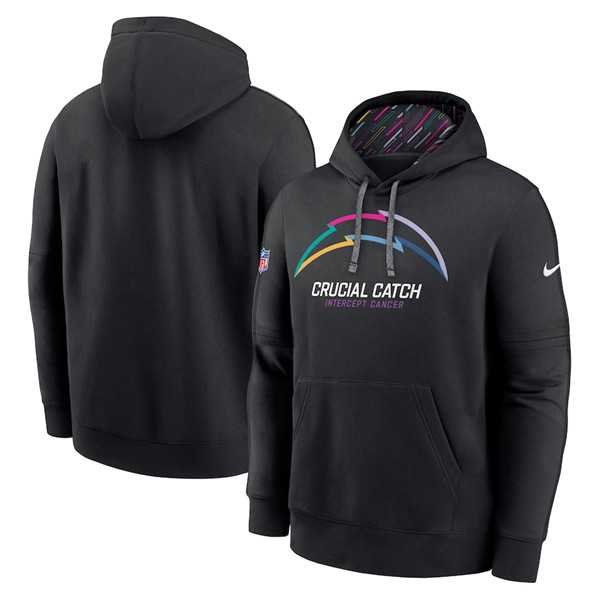 Men's Los Angeles Chargers Black 2024 Crucial Catch Club Pullover Hoodie,We sell and wholesale Men's Los Angeles Chargers Black 2024 Crucial Catch Club Pullover Hoodie on line form chian!